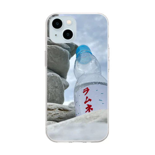 浄土ヶ浜のラムネ Soft Clear Smartphone Case