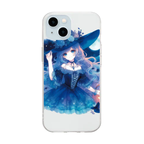 青い魔女 Soft Clear Smartphone Case