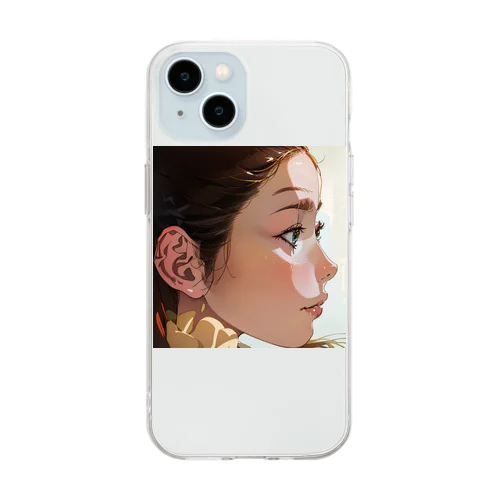 美人 Soft Clear Smartphone Case