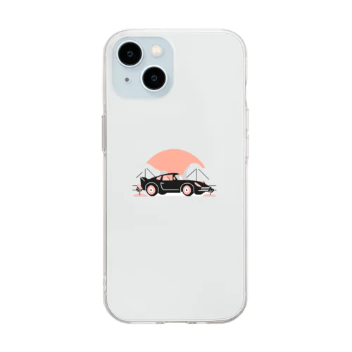 ピーチ Soft Clear Smartphone Case