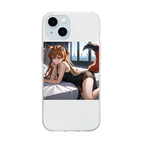 ウルフガール Soft Clear Smartphone Case