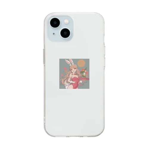 バニ子 Soft Clear Smartphone Case