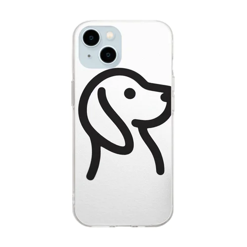 犬 Soft Clear Smartphone Case