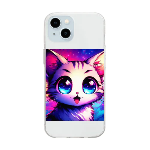 猫ちゃん Soft Clear Smartphone Case