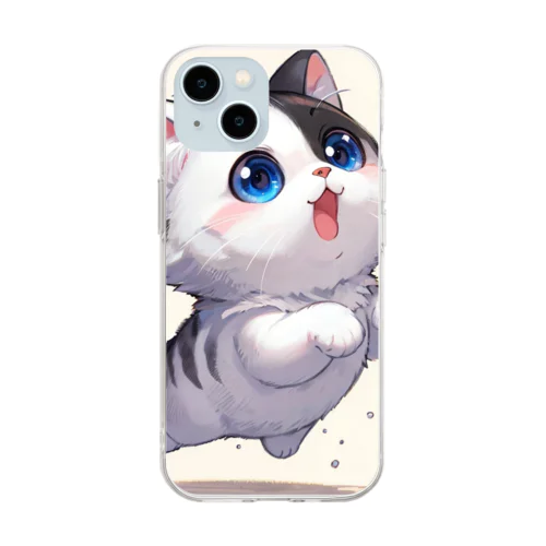 ねこニコばん Soft Clear Smartphone Case