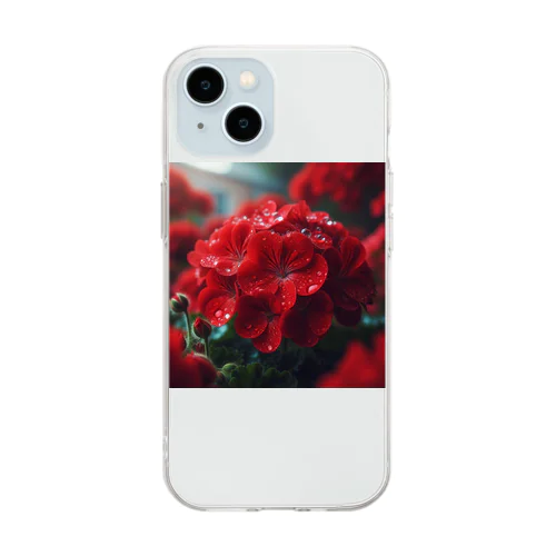 5月26日の誕生花　ゼラニウム Soft Clear Smartphone Case