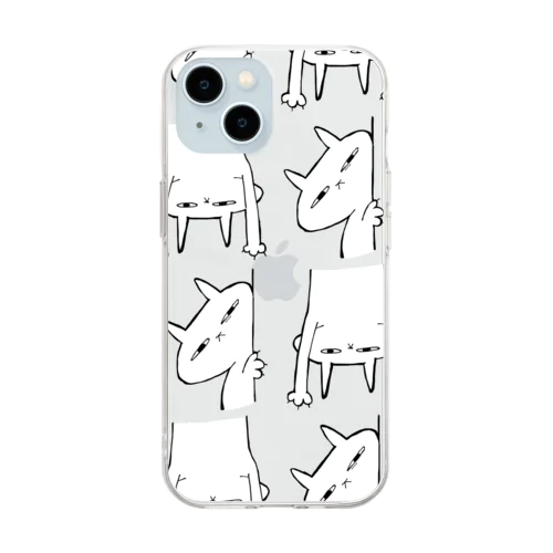 ねこじゃないまみれ Soft Clear Smartphone Case