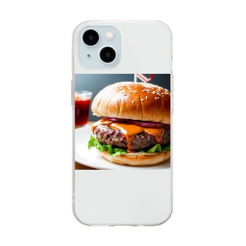 DELICIOUS BURGER Soft Clear Smartphone Case