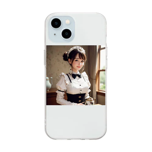 メイドさん Soft Clear Smartphone Case