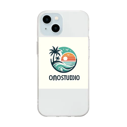 OmoStudio 南国風デザイングッズ Soft Clear Smartphone Case