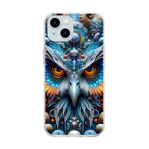 "Celestial Guardian" Soft Clear Smartphone Case