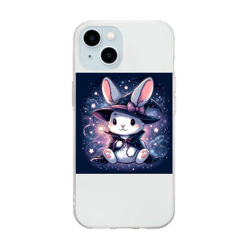 魔法使いコスプレ　ウサギ Soft Clear Smartphone Case