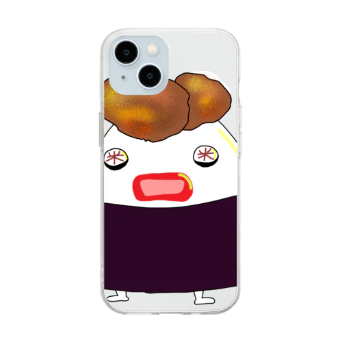 からあげのおにぎり🍙 Soft Clear Smartphone Case