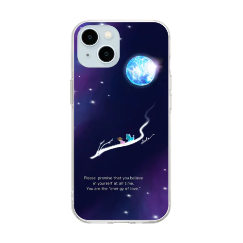 虹色のアーク Soft Clear Smartphone Case