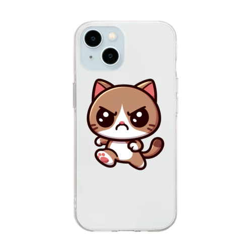 かわいい猫のヤンチャまる2 Soft Clear Smartphone Case