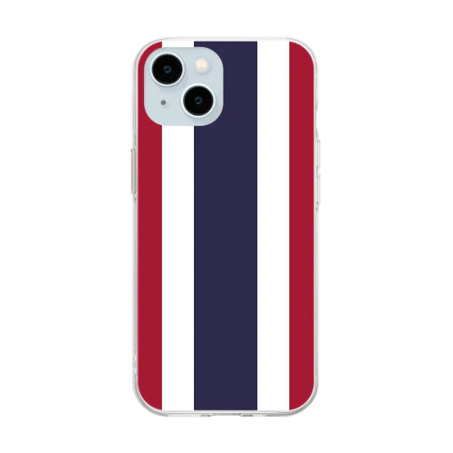 タイの国旗 Soft Clear Smartphone Case