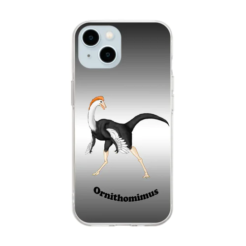 恐竜スマホケース　オルニトミムス Soft Clear Smartphone Case