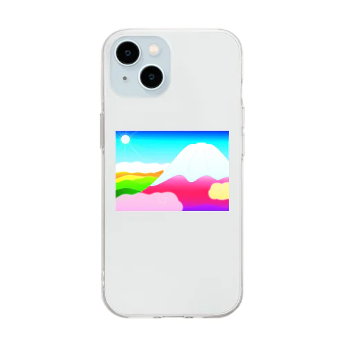 富士山 Soft Clear Smartphone Case