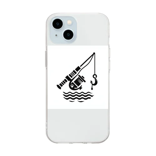 釣り竿 Soft Clear Smartphone Case