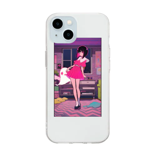 ゴーストGIRL Soft Clear Smartphone Case