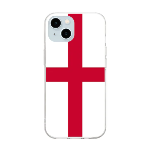 イングランドの国旗 Soft Clear Smartphone Case