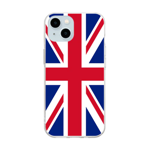 イギリスの国旗 Soft Clear Smartphone Case