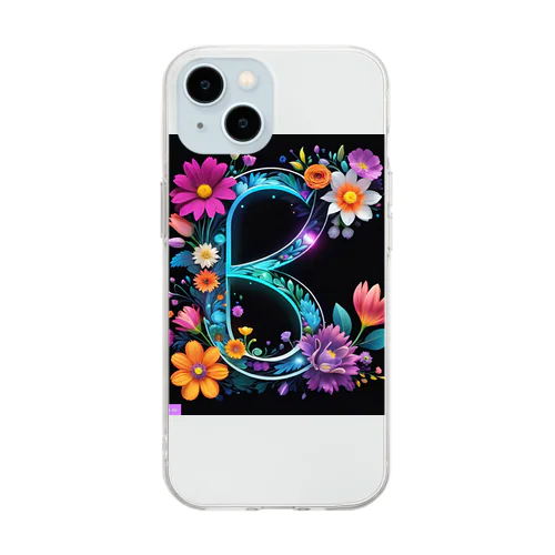 イニシャル・B Soft Clear Smartphone Case