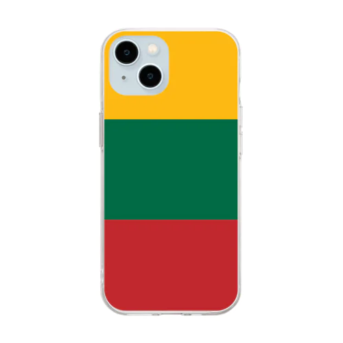 リトアニアの国旗 Soft Clear Smartphone Case