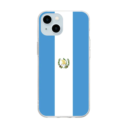 グアテマラの国旗 ソフトクリアスマホケース