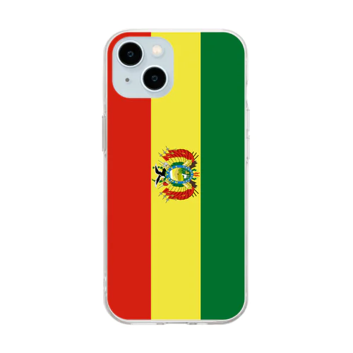 ボリビアの国旗 ソフトクリアスマホケース