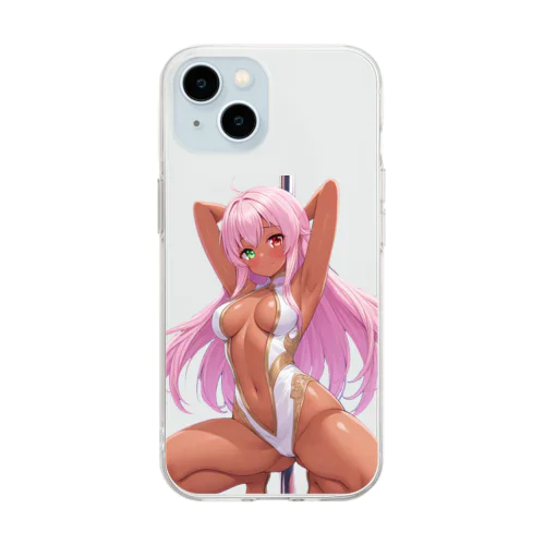 ポールダンス Soft Clear Smartphone Case