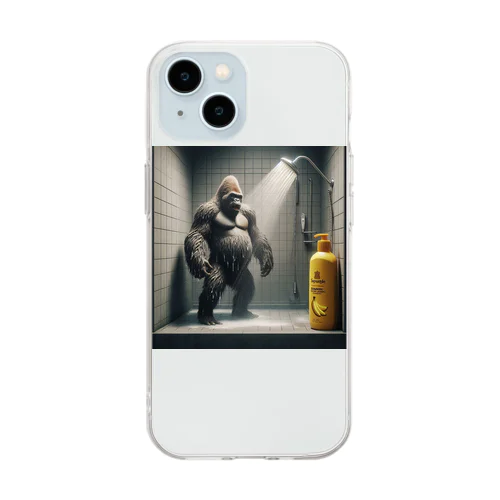 Showerゴリラ Soft Clear Smartphone Case