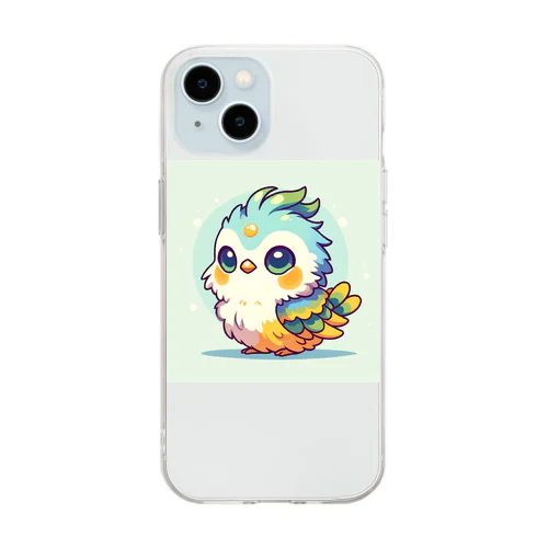 干支の鳥ちゃん02 Soft Clear Smartphone Case