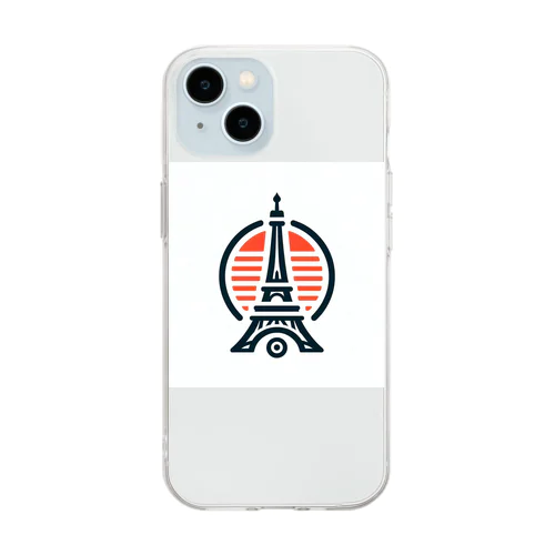 PARIS2024 Soft Clear Smartphone Case