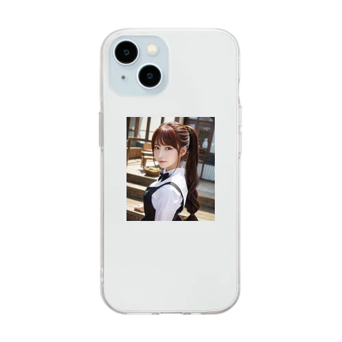 メイドさん Soft Clear Smartphone Case