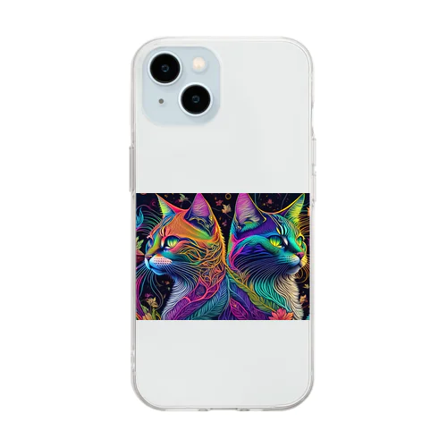 Art Cat🎨 Soft Clear Smartphone Case