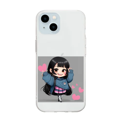 華っち Soft Clear Smartphone Case