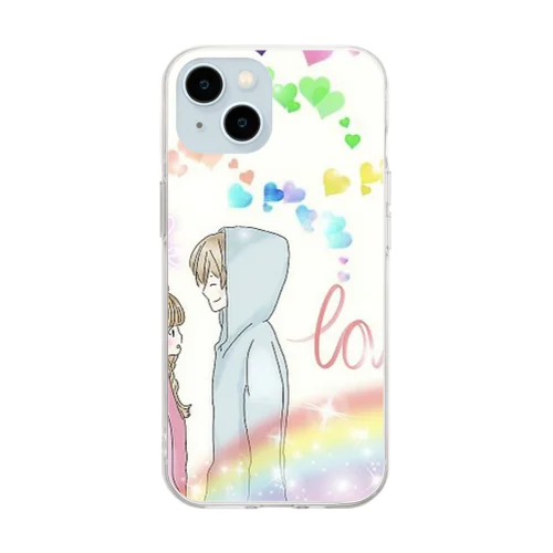 恋っていいなぁ Soft Clear Smartphone Case