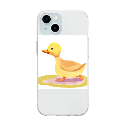 あひるくん Soft Clear Smartphone Case