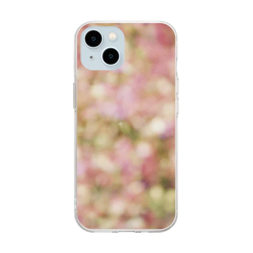 ぴんぼけピンク系3 Soft Clear Smartphone Case