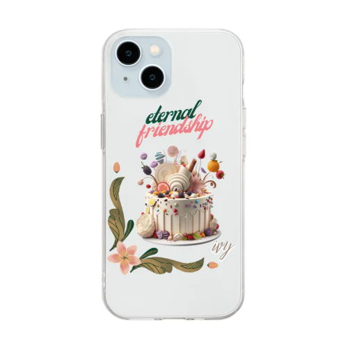 サプライズケーキ Soft Clear Smartphone Case