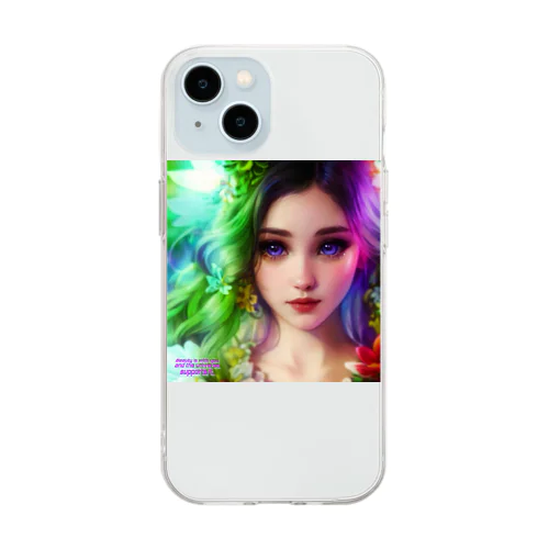 Beauty is with you and the universe supports it. Soft Clear Smartphone Case