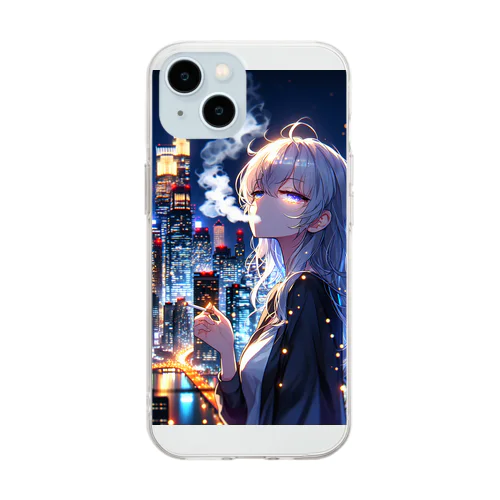 白髪お姉さん Soft Clear Smartphone Case