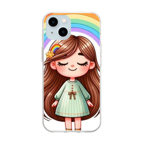 HappyGirl Soft Clear Smartphone Case