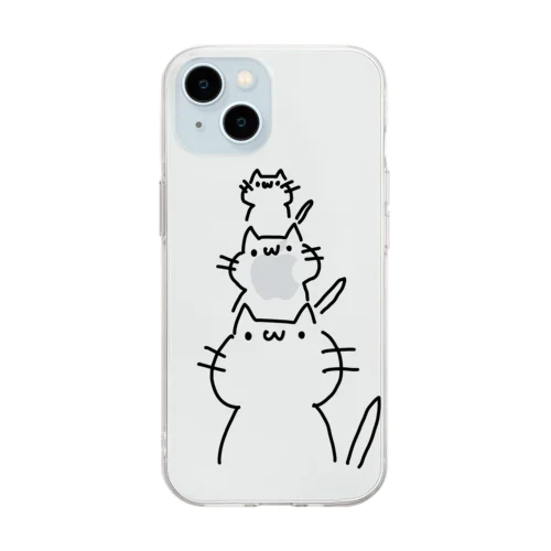 ねこの日常　そのいち Soft Clear Smartphone Case