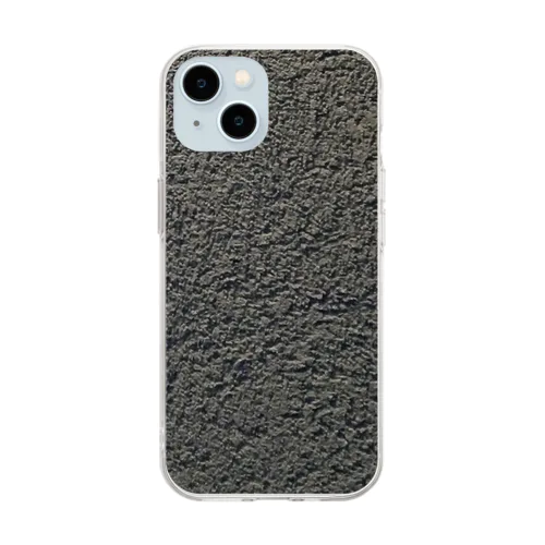 左官の壁　SUMI Soft Clear Smartphone Case