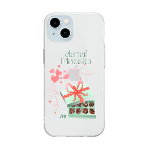 美味しいチョコレート Soft Clear Smartphone Case