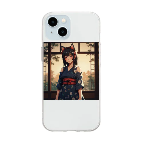 猫耳可憐ちゃん Soft Clear Smartphone Case