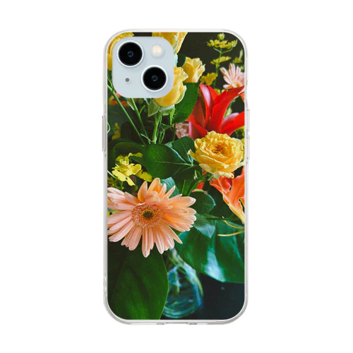 flower_2 Soft Clear Smartphone Case