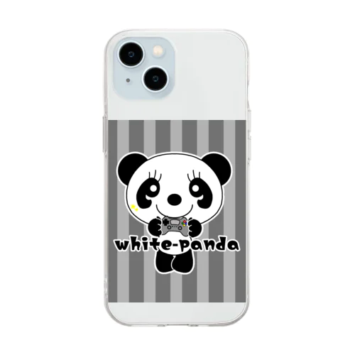 ゲーム大好きパンダくん♪ Soft Clear Smartphone Case